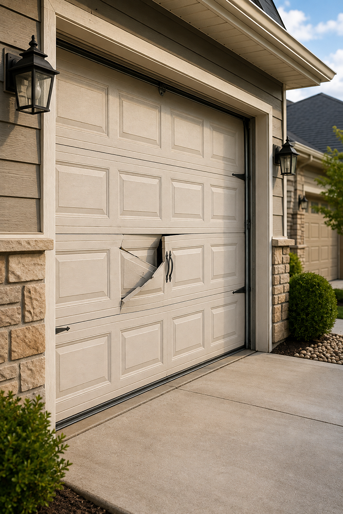 Garage door exterior