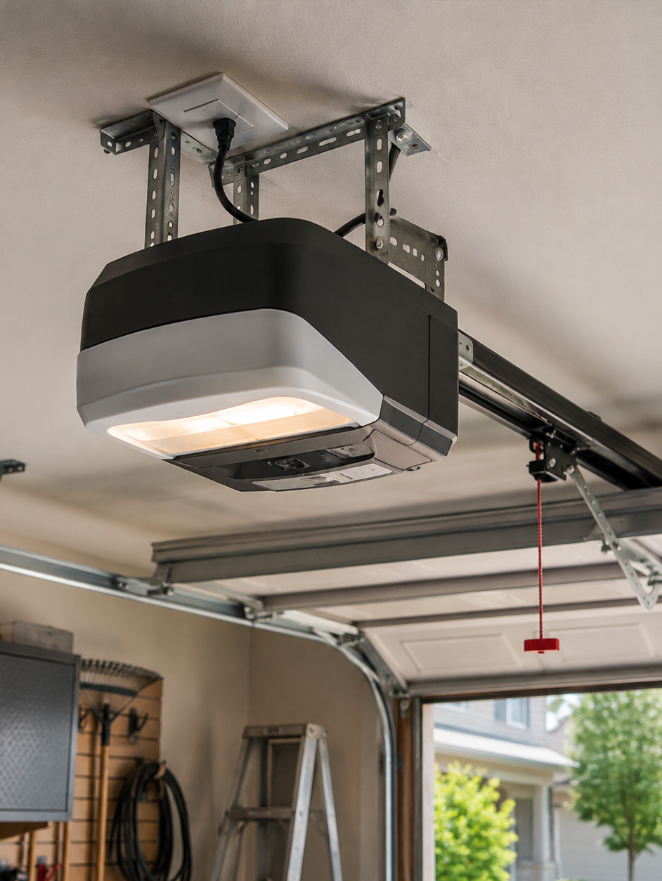 Garage door opener after professional service
