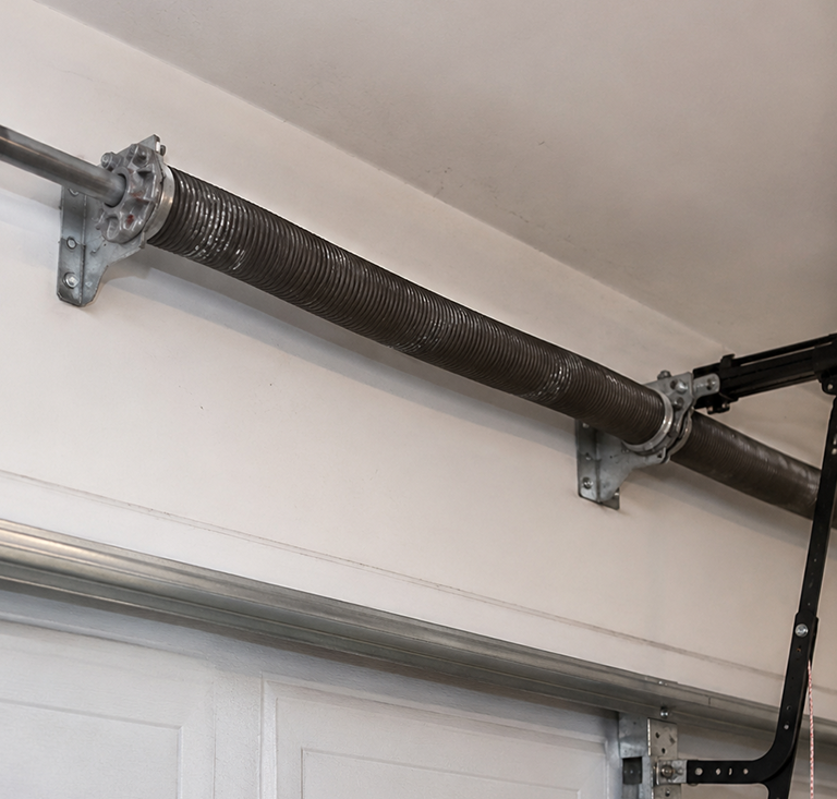 Garage door after spring replacement